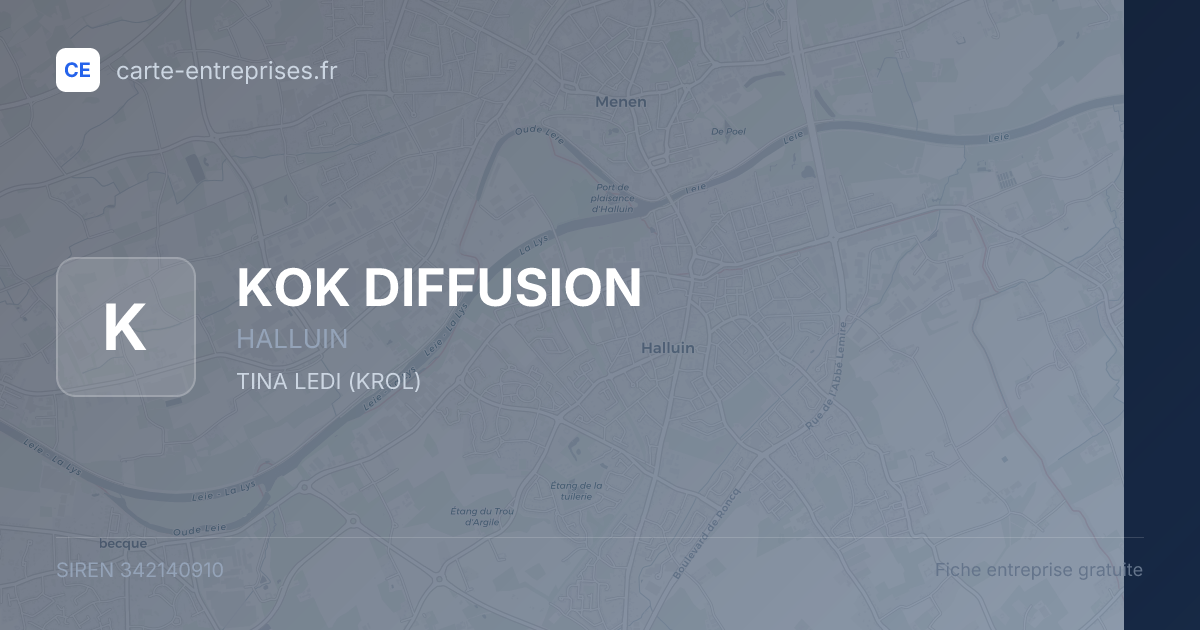 KOK DIFFUSION — 342140910 — fiche entreprise