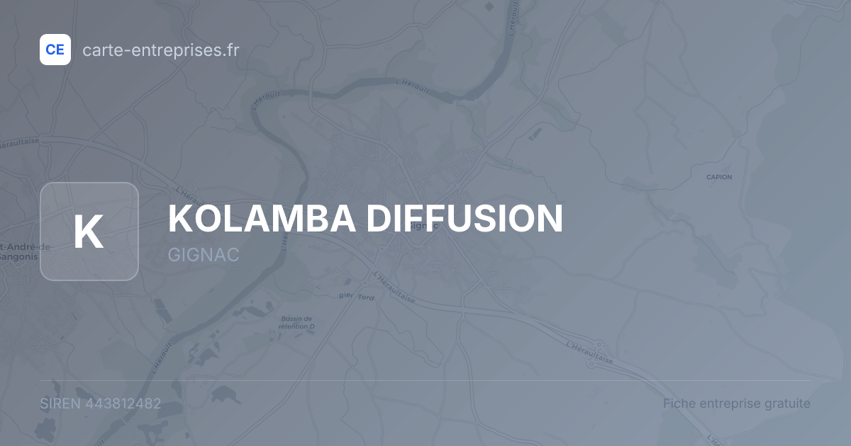 KOLAMBA DIFFUSION — 443812482 — fiche entreprise