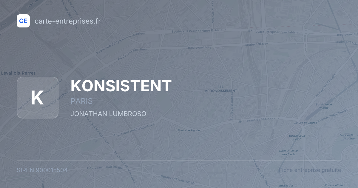 KONSISTENT — 900015504 — fiche entreprise