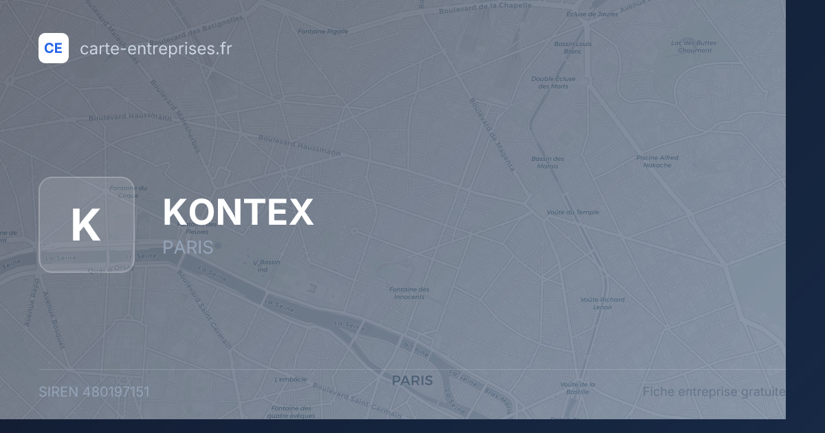 KONTEX — 480197151 — fiche entreprise