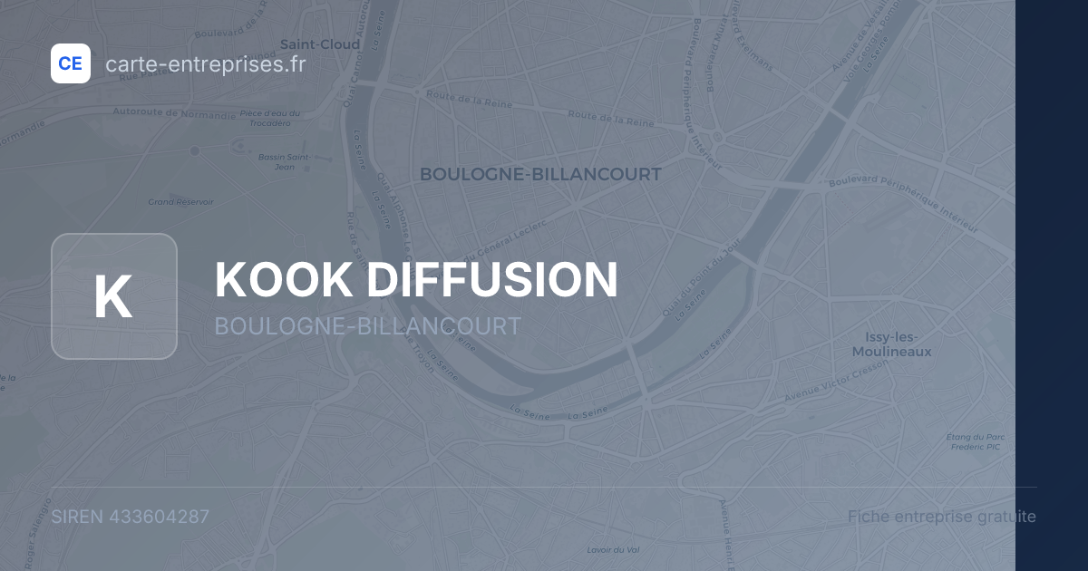 KOOK DIFFUSION — 433604287 — fiche entreprise