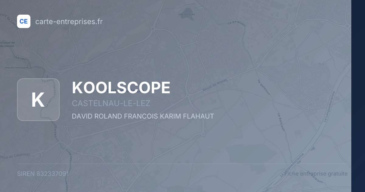 KOOLSCOPE — 832337091 — fiche entreprise