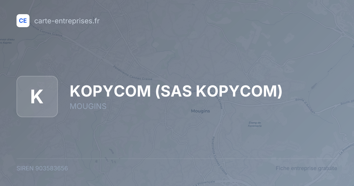 KOPYCOM (SAS KOPYCOM) — 903583656 — fiche entreprise