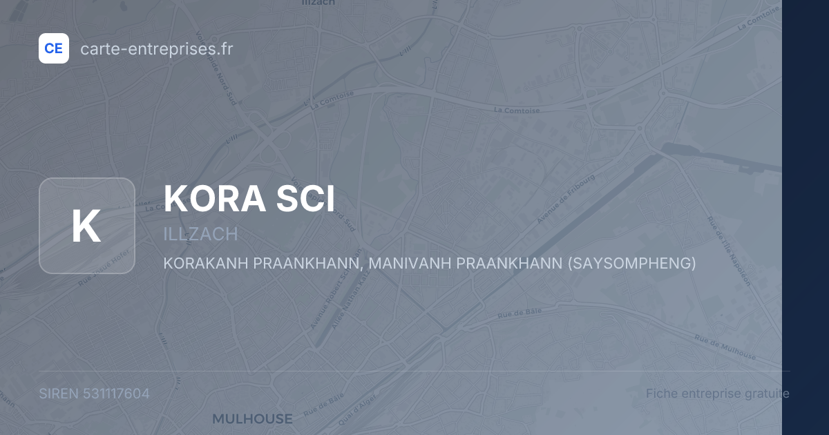 KORA SCI — 531117604 — fiche entreprise