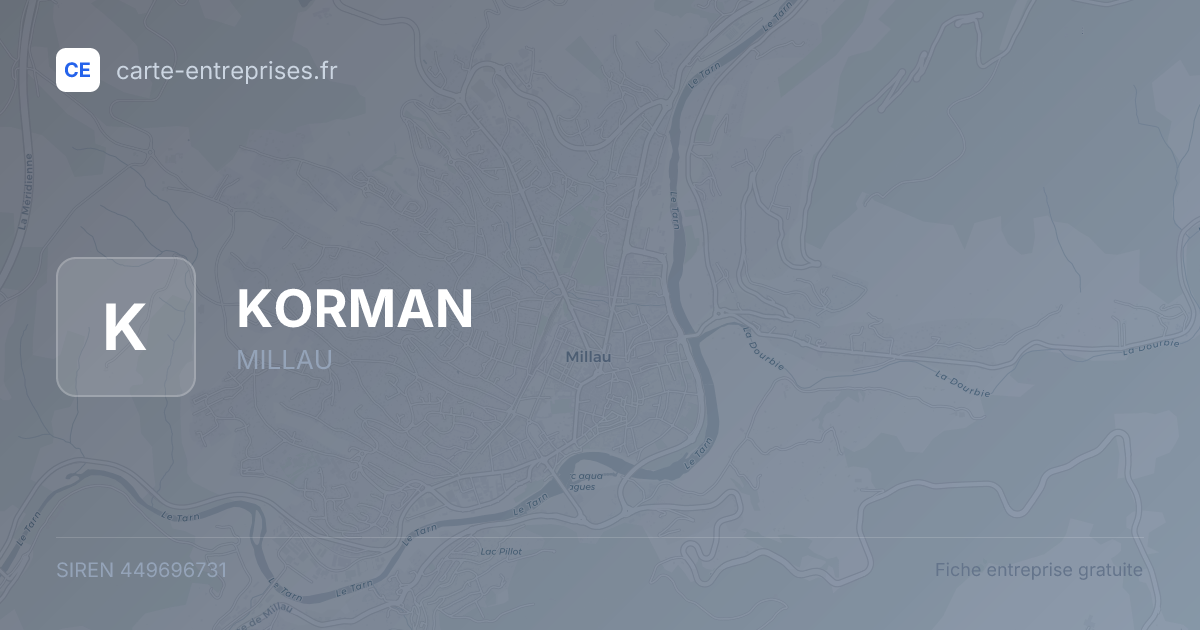 KORMAN — 449696731 — fiche entreprise