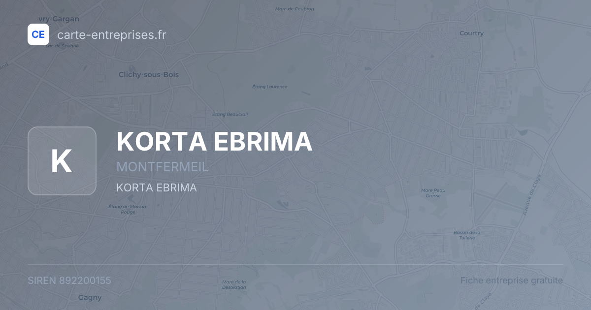 KORTA EBRIMA — 892200155 — fiche entreprise