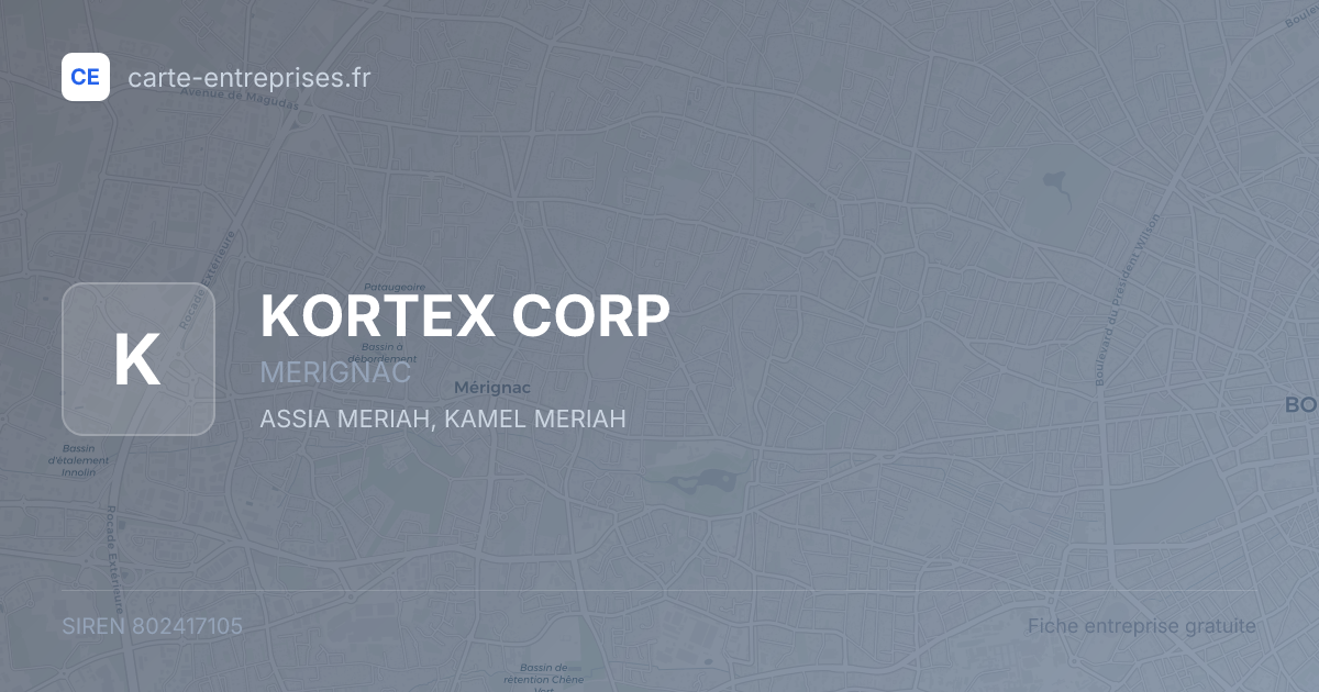 KORTEX CORP — 802417105 — fiche entreprise