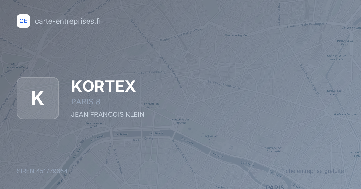 KORTEX — 451779664 — fiche entreprise
