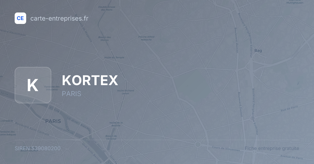 KORTEX — 539080200 — fiche entreprise