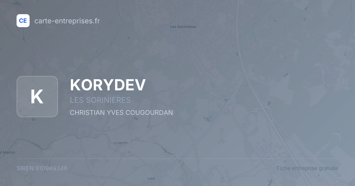 KORYDEV — 910949346 — fiche entreprise