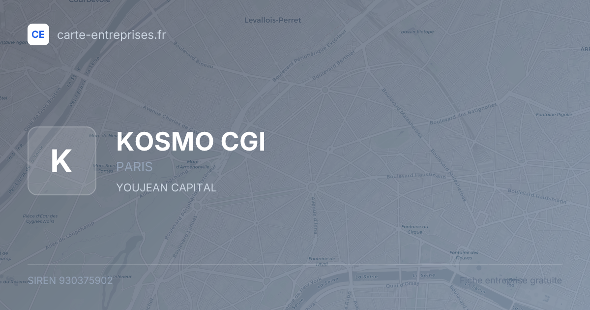 KOSMO CGI — 930375902 — fiche entreprise