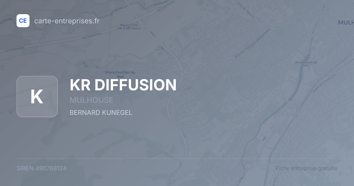 KR DIFFUSION — 490768124 — fiche entreprise
