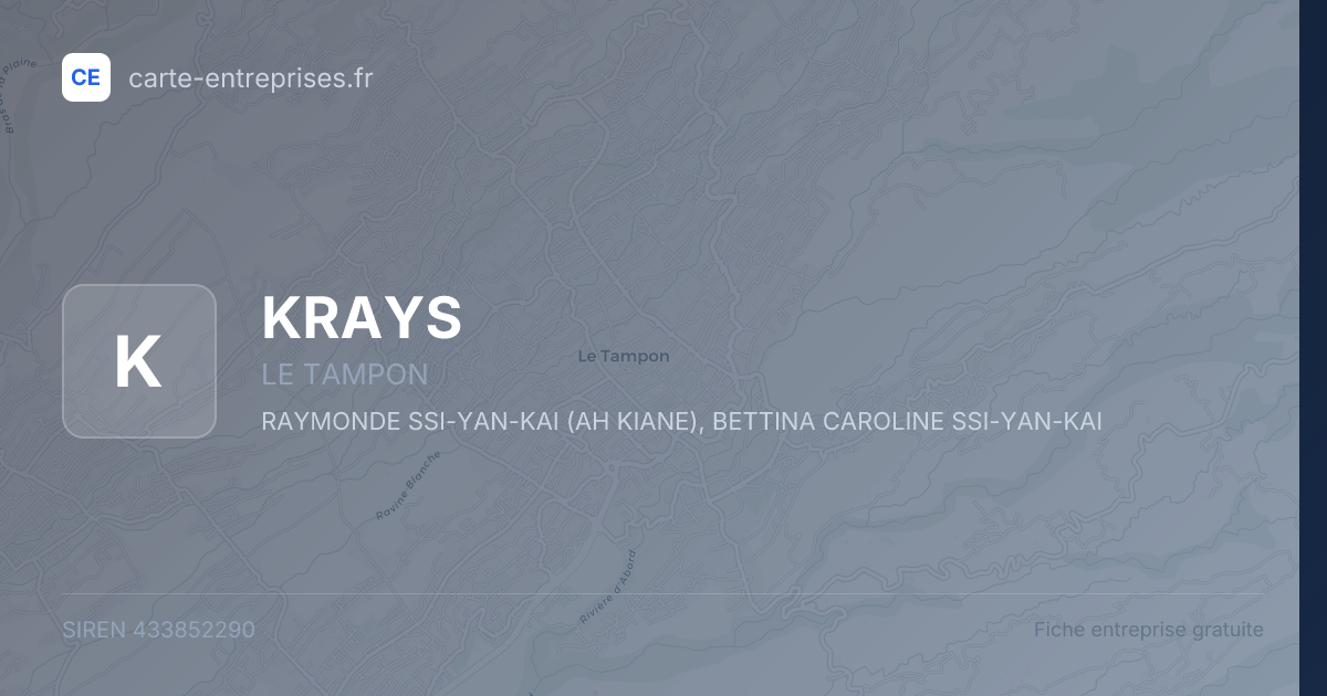 KRAYS — 433852290 — fiche entreprise