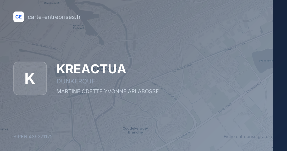 KREACTUA — 439271172 — fiche entreprise