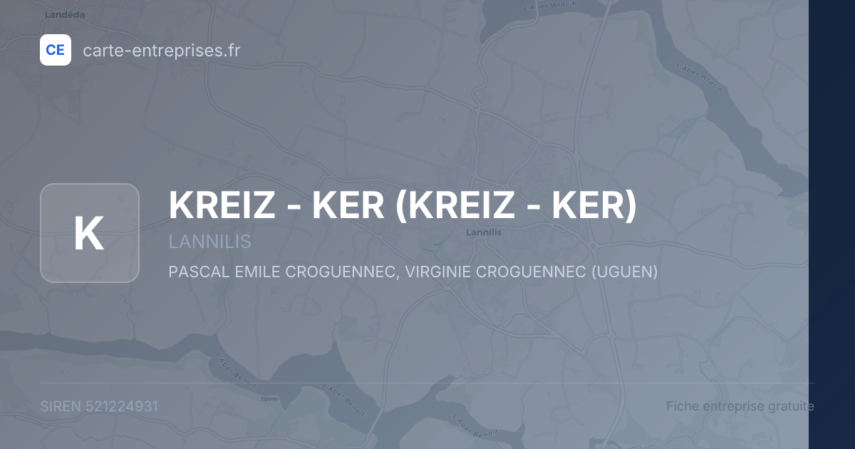 KREIZ - KER (KREIZ - KER) — 521224931 — fiche entreprise