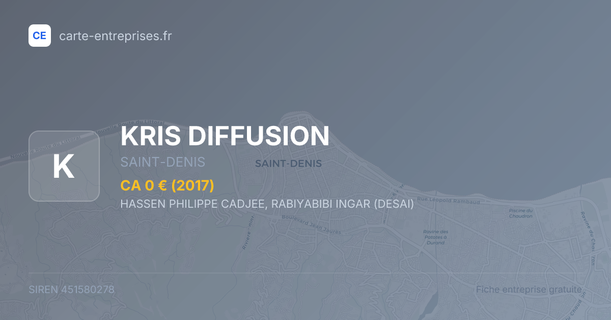 KRIS DIFFUSION — 451580278 — fiche entreprise