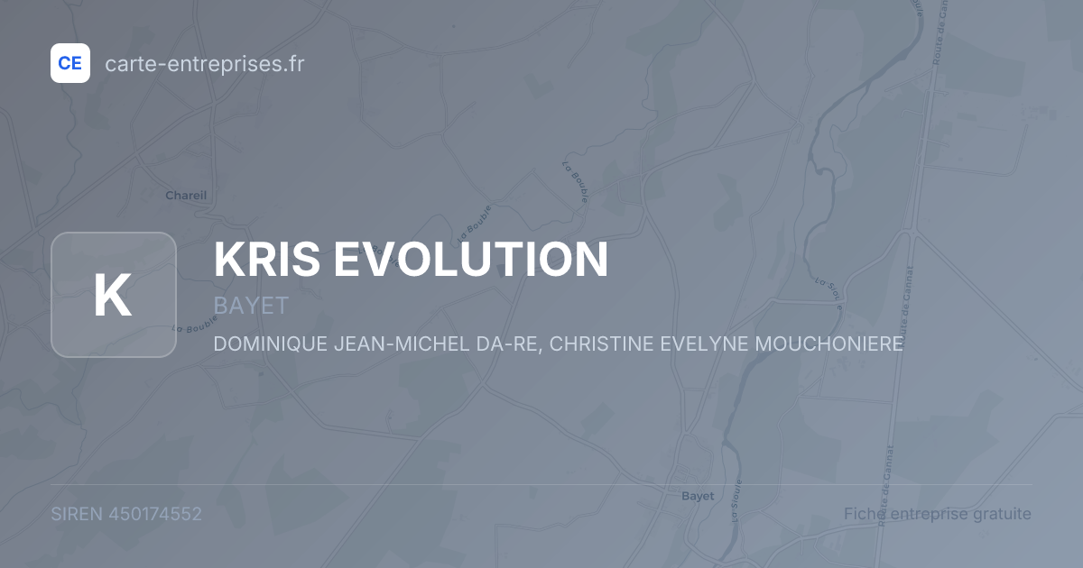 KRIS EVOLUTION — 450174552 — fiche entreprise