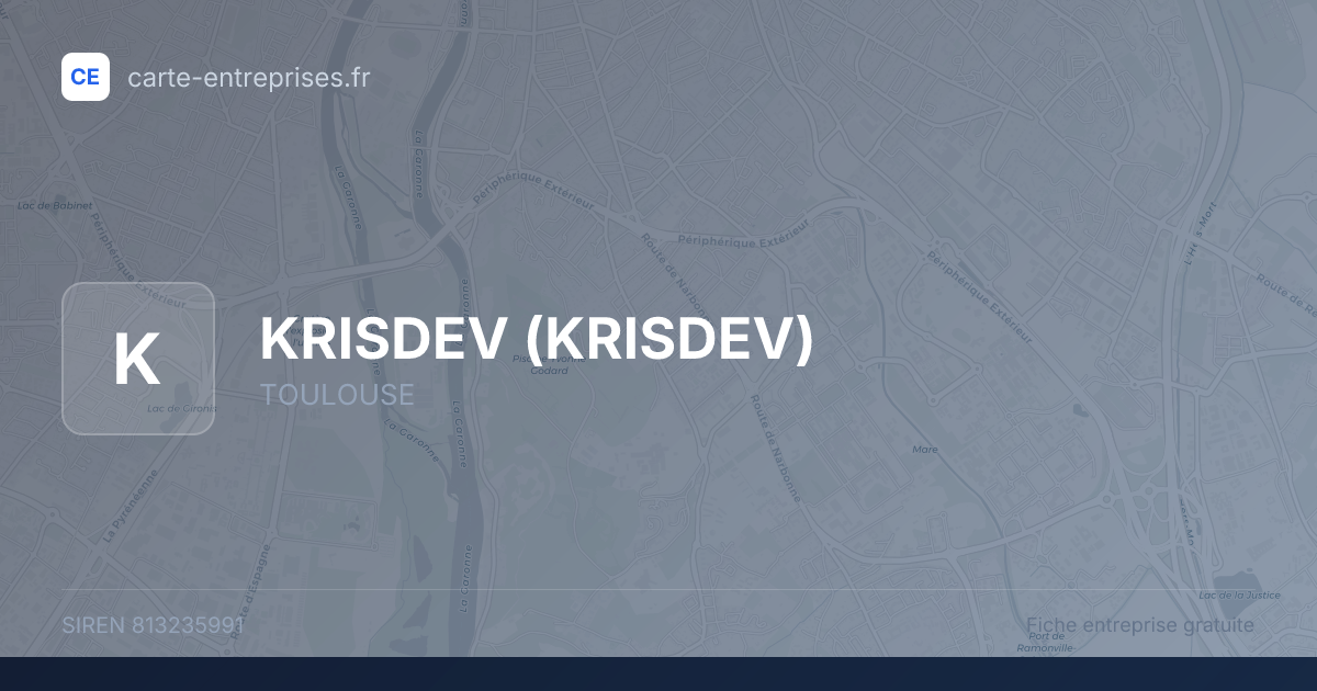 KRISDEV — 813235991 — fiche entreprise