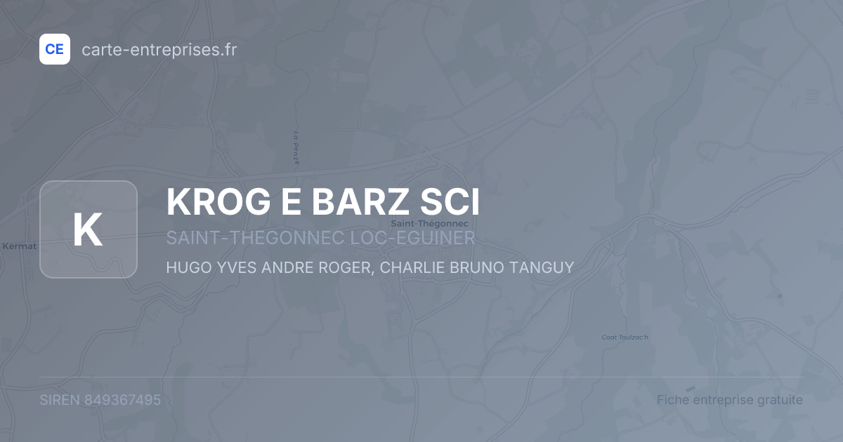 KROG E BARZ SCI — 849367495 — fiche entreprise