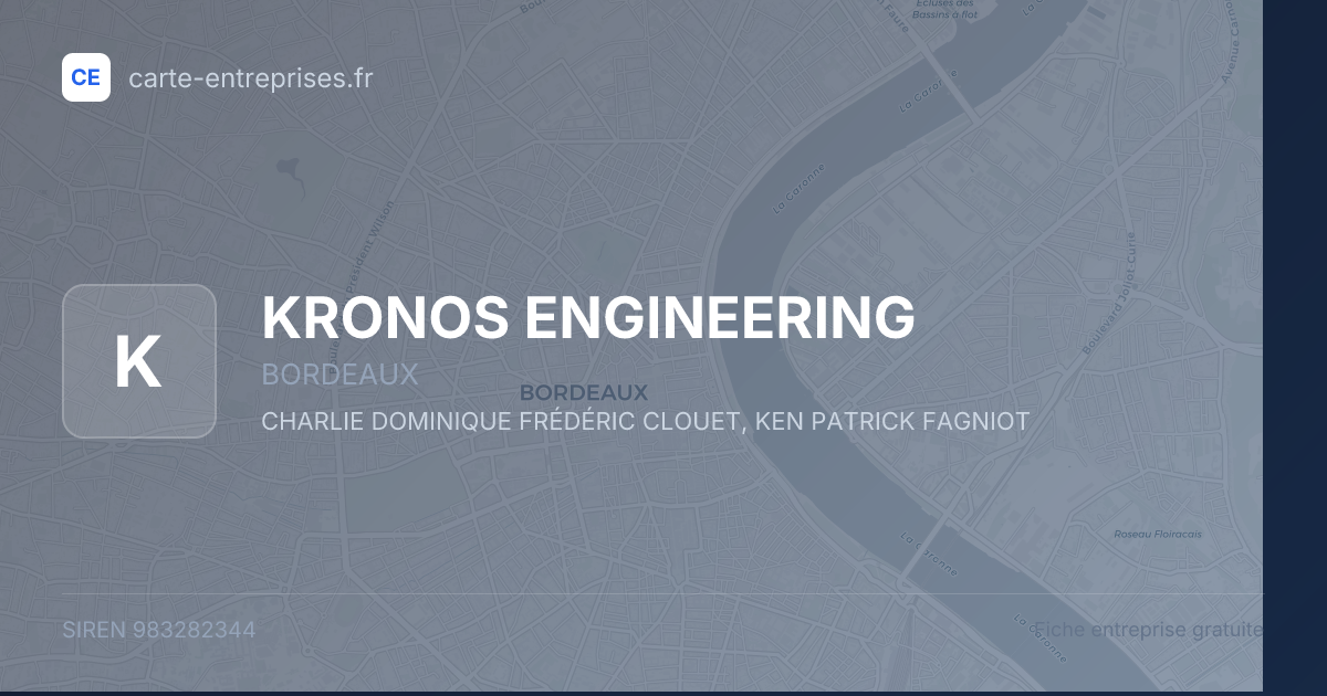 KRONOS ENGINEERING — 983282344 — fiche entreprise