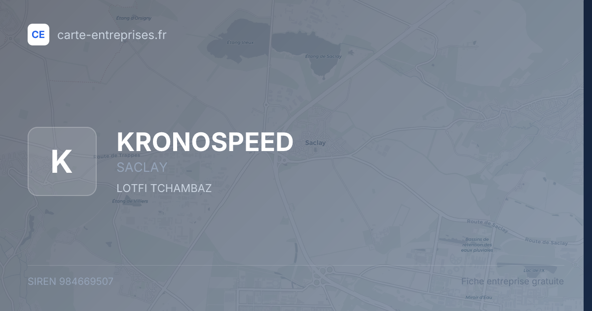 KRONOSPEED — 984669507 — fiche entreprise