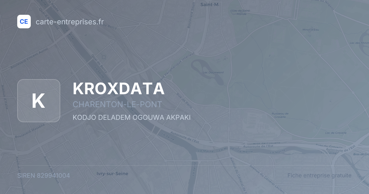 KROXDATA — 829941004 — fiche entreprise