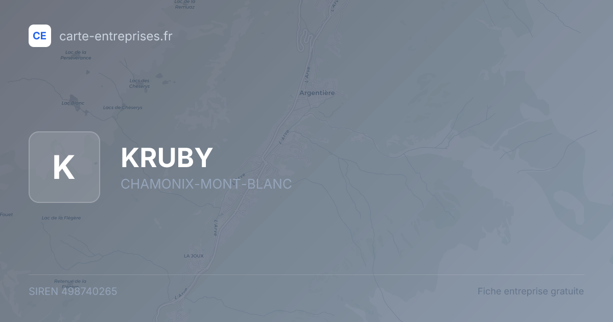KRUBY — 498740265 — fiche entreprise