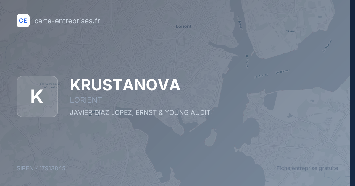 KRUSTANOVA — 417913845 — fiche entreprise