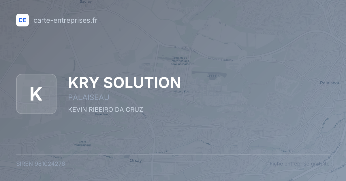 KRY SOLUTION — 981024276 — fiche entreprise