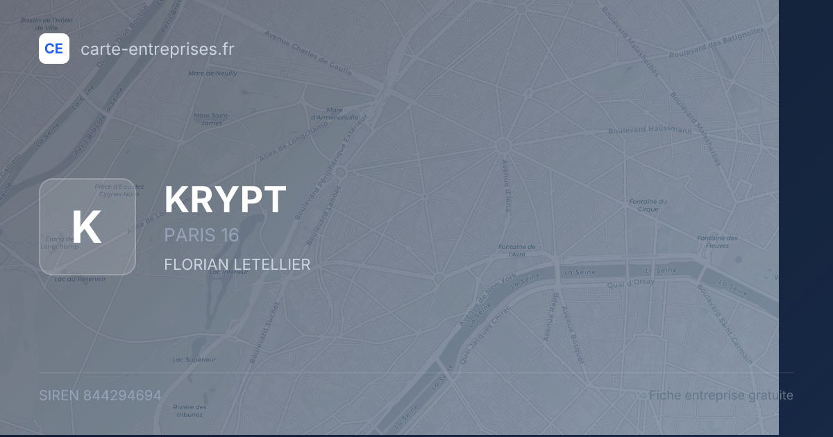 KRYPT — 844294694 — fiche entreprise