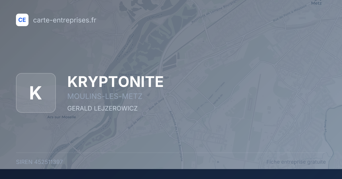 KRYPTONITE — 452511397 — fiche entreprise