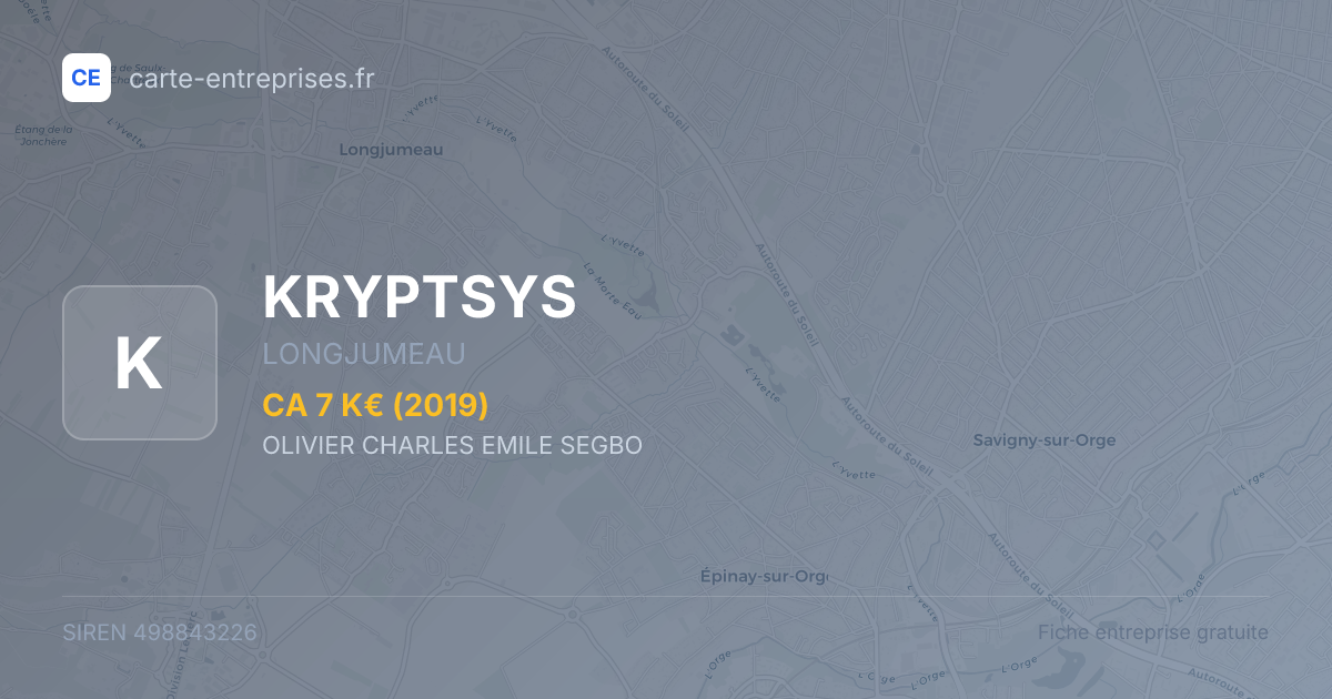 KRYPTSYS — 498843226 — fiche entreprise