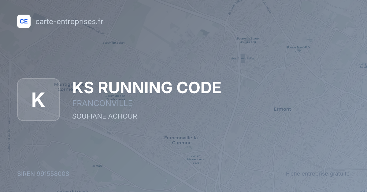 KS RUNNING CODE — 991558008 — fiche entreprise