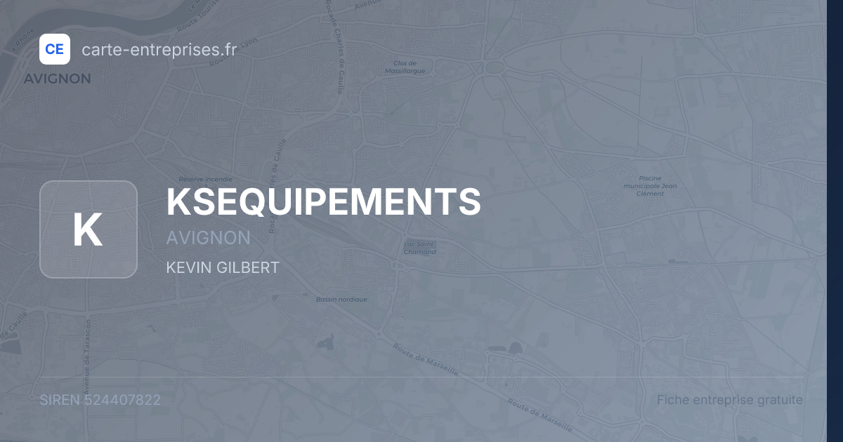 KSEQUIPEMENTS — 524407822 — fiche entreprise