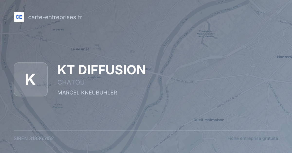 KT DIFFUSION — 318365152 — fiche entreprise