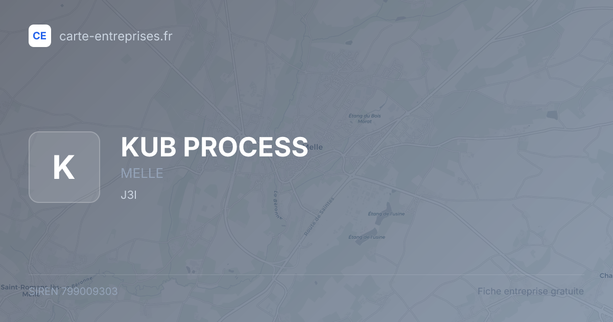 KUB PROCESS — 799009303 — fiche entreprise