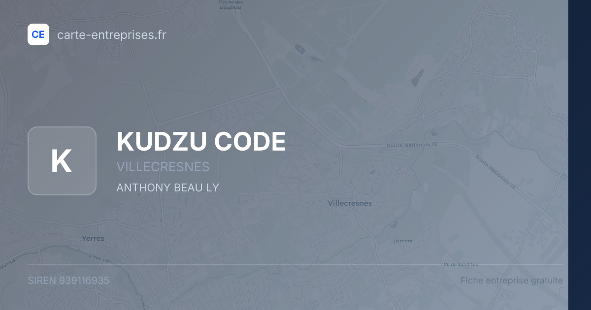 KUDZU CODE — 939116935 — fiche entreprise