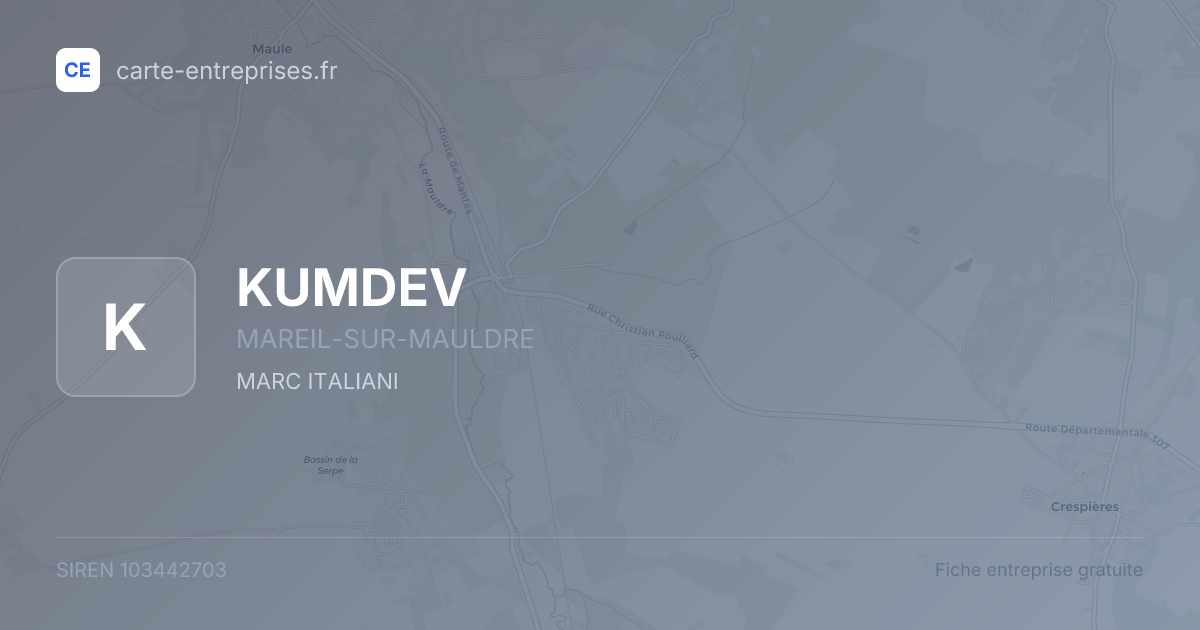 KUMDEV — 103442703 — fiche entreprise
