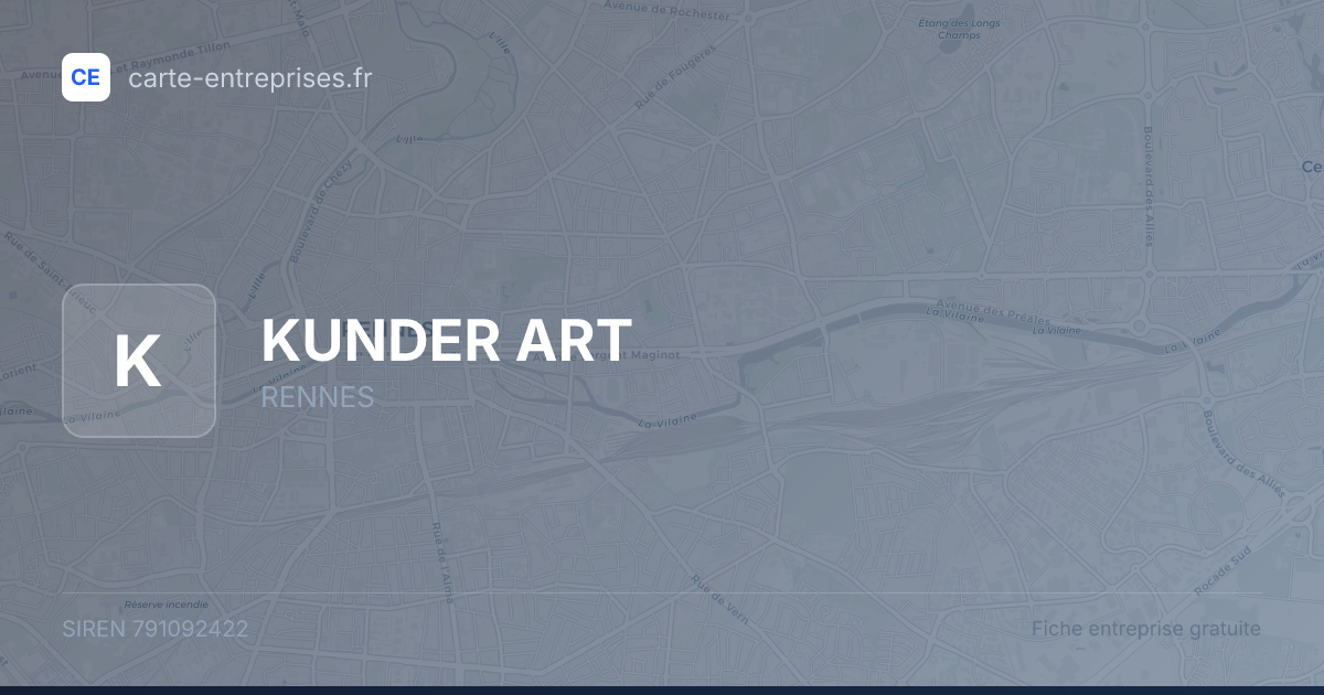 KUNDER ART — 791092422 — fiche entreprise