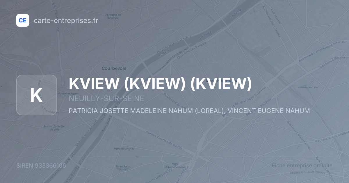 KVIEW (KVIEW) (KVIEW) — 933366106 — fiche entreprise