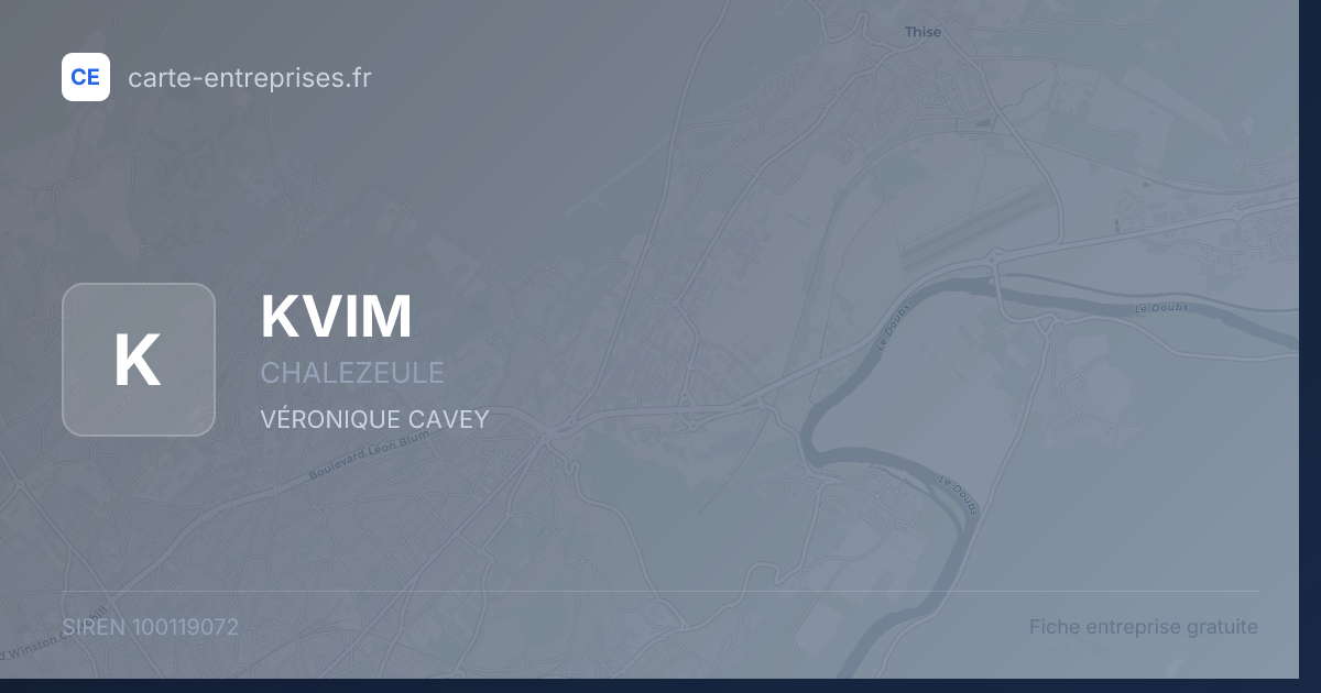 KVIM — 100119072 — fiche entreprise