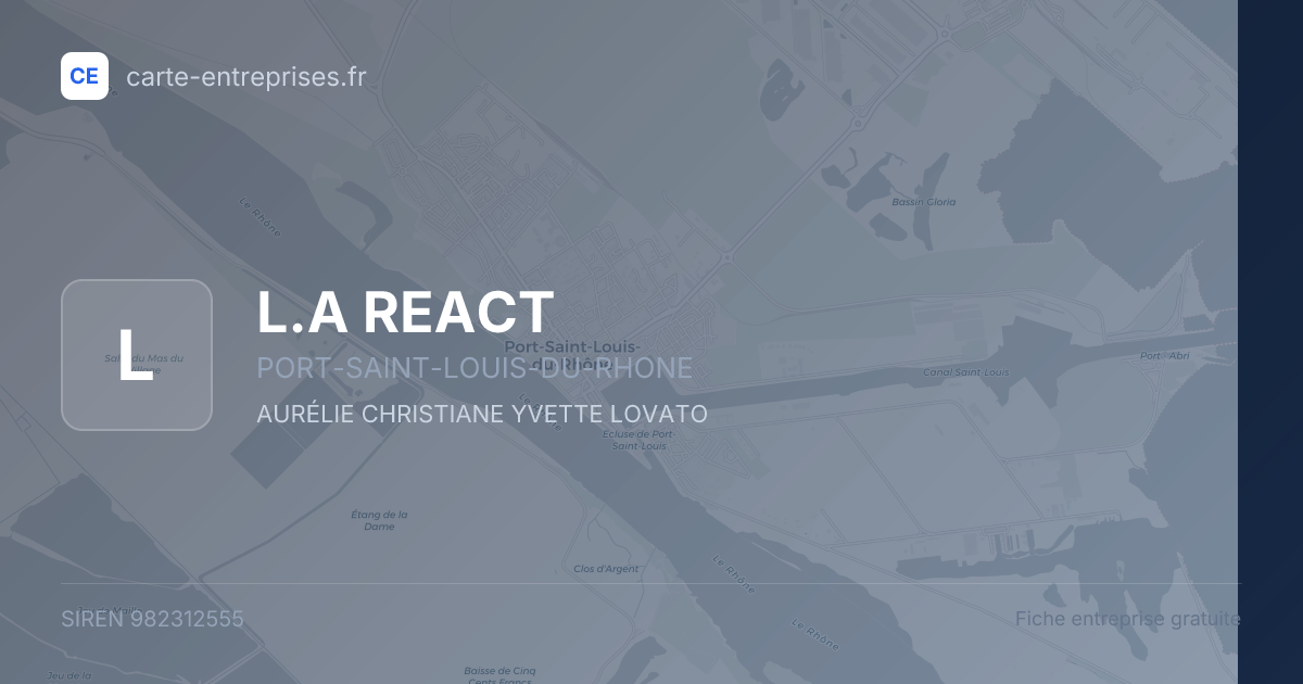 L.A REACT — 982312555 — fiche entreprise