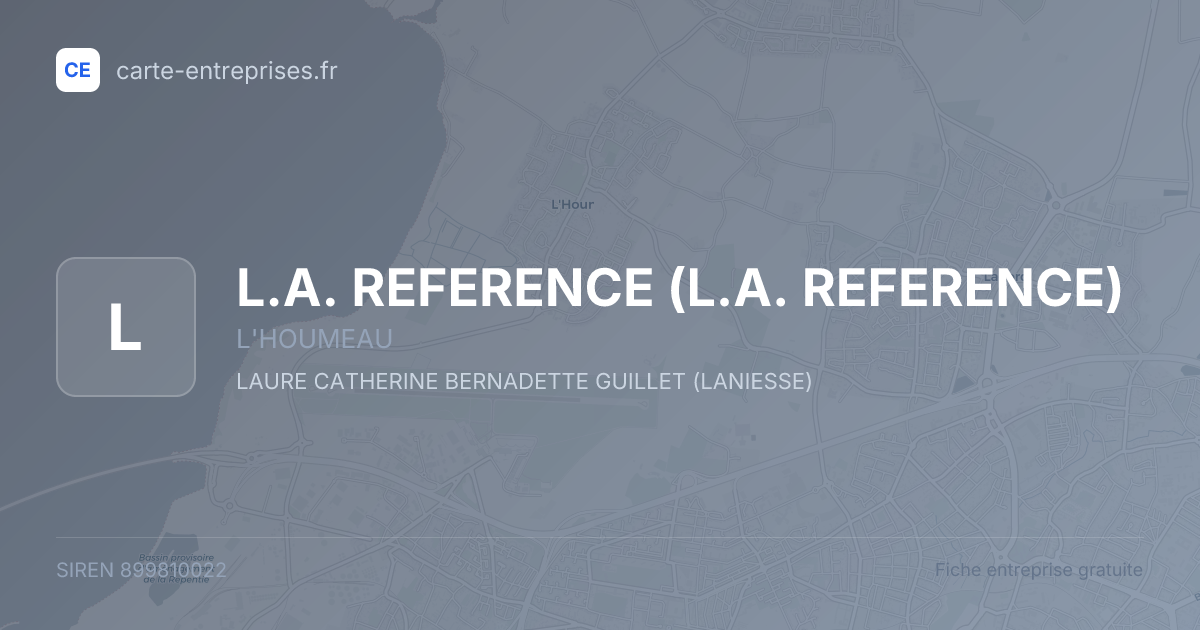 L.A. REFERENCE — 899810022 — fiche entreprise