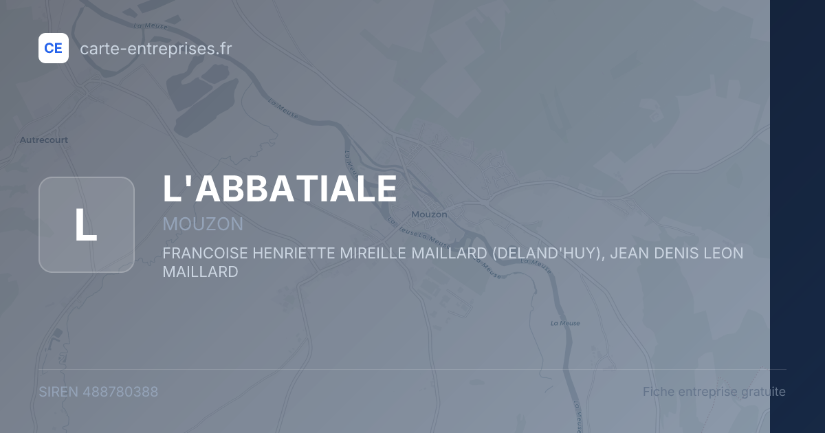L'ABBATIALE — 488780388 — fiche entreprise