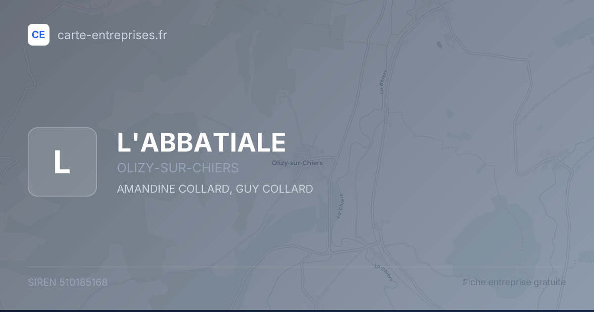 L'ABBATIALE — 510185168 — fiche entreprise