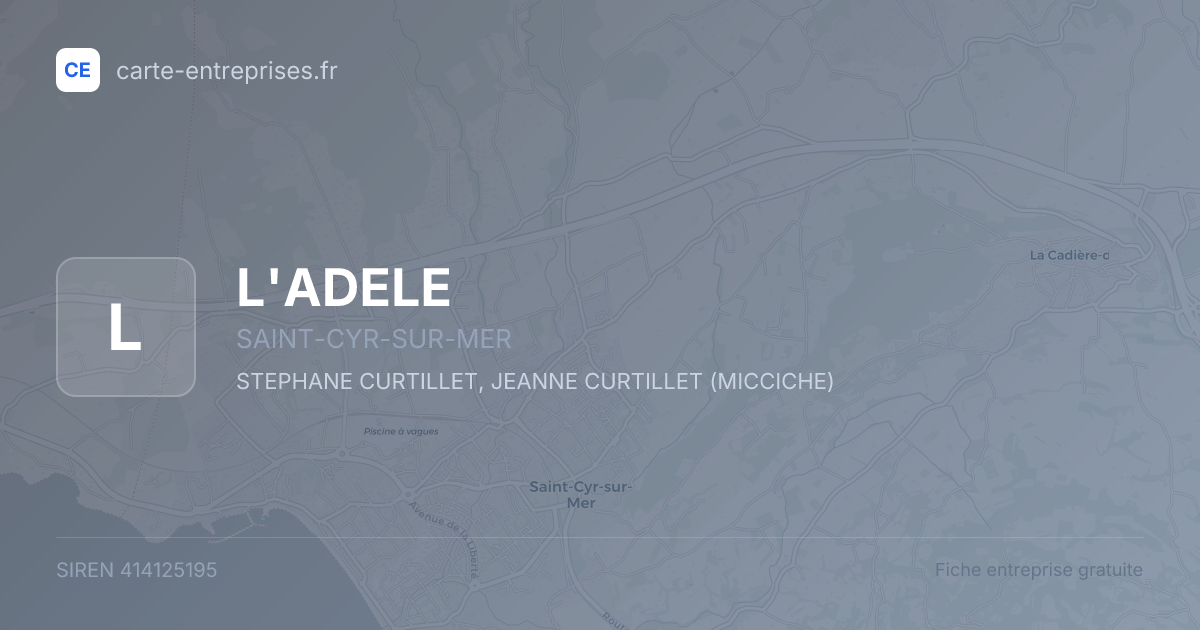 L'ADELE — 414125195 — fiche entreprise