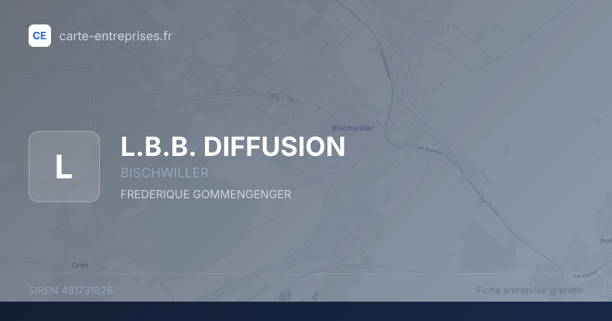 L.B.B. DIFFUSION — 481731826 — fiche entreprise