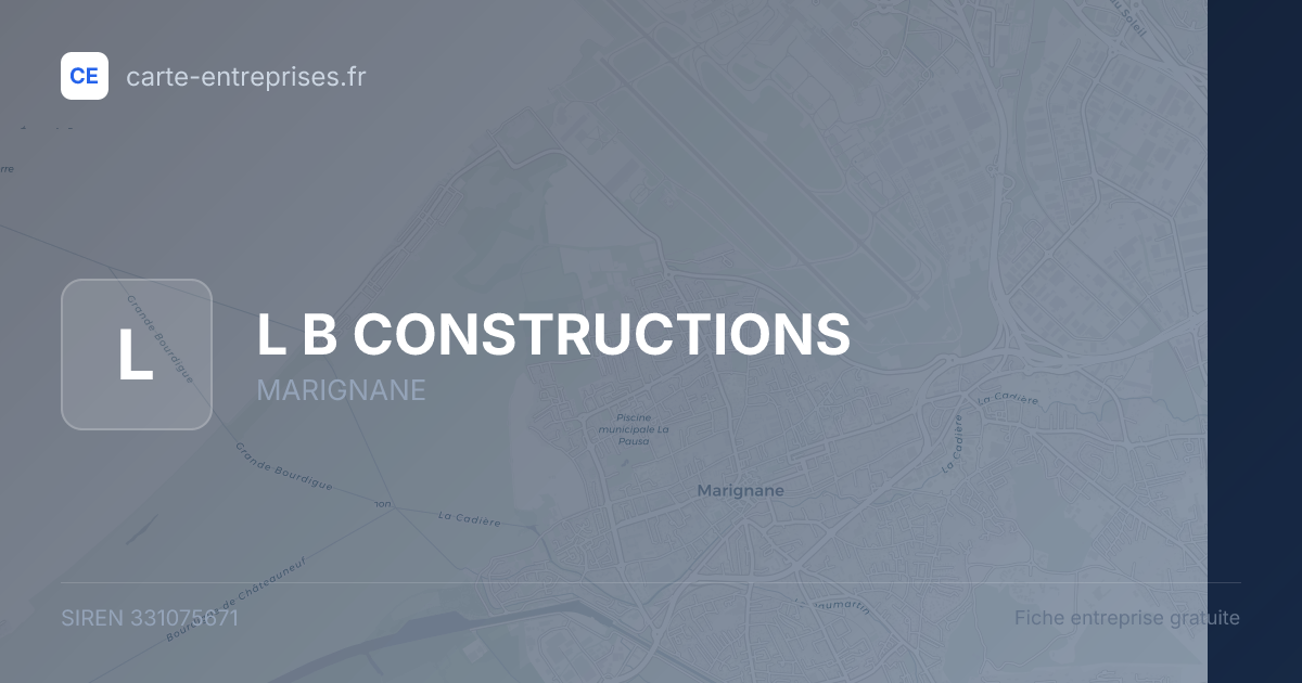 L B CONSTRUCTIONS — 331075671 — fiche entreprise