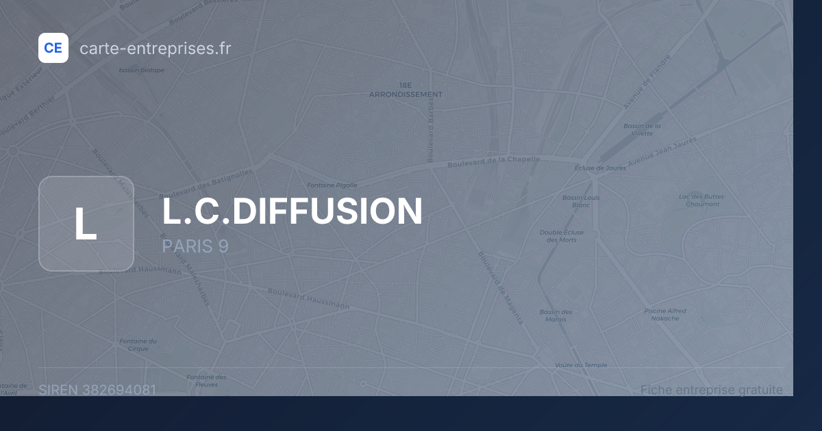 L.C.DIFFUSION — 382694081 — fiche entreprise