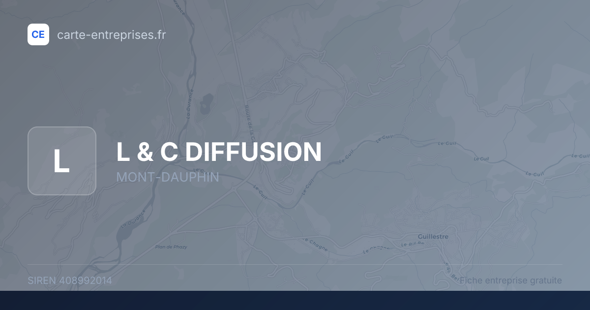 L & C DIFFUSION — 408992014 — fiche entreprise